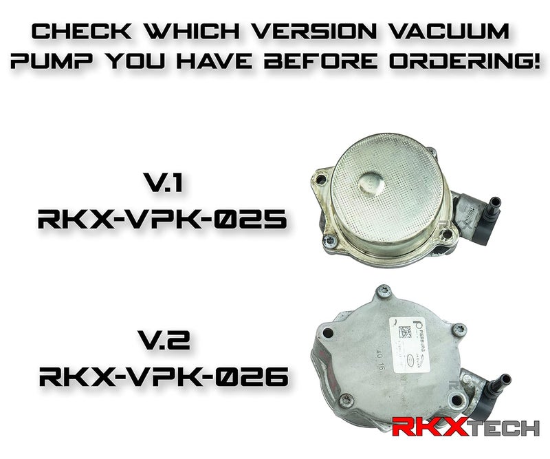 RKX Vacuum Pump Rebuild Seal Kit Compatible with Jaguar and Land Rover 5.0L V8 3.0L V6 LR4 RR (V.1) - Image 3